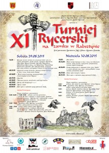 Plakat: Rabsztyn – XI Turniej Rycerski