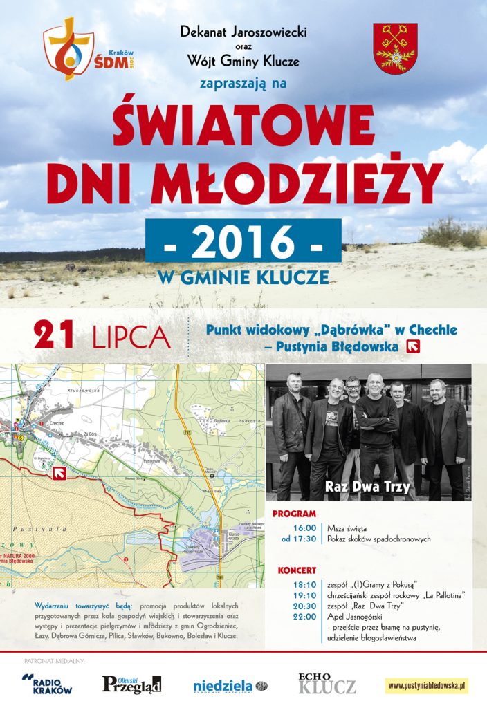 Światowe Dni Młodzieży w Gminie Klucze! Koncert na Pustyni Błędowskiej! – zdjęcie 1