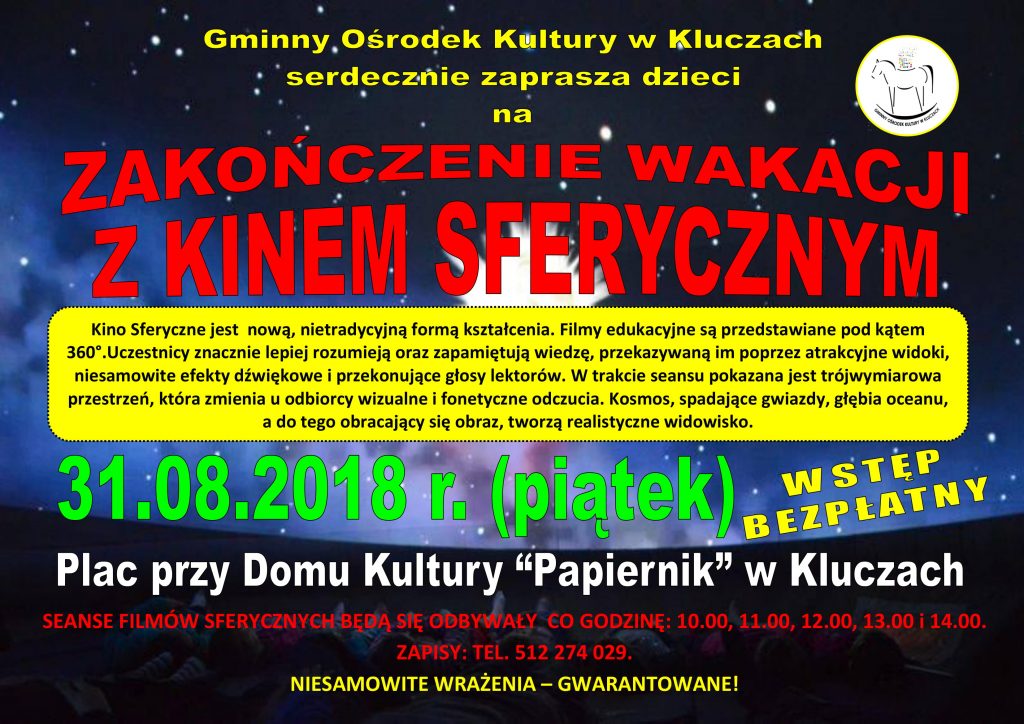 ZAKOŃCZENIE WAKACJI Z KINEM SFERYCZNYM – zdjęcie 1