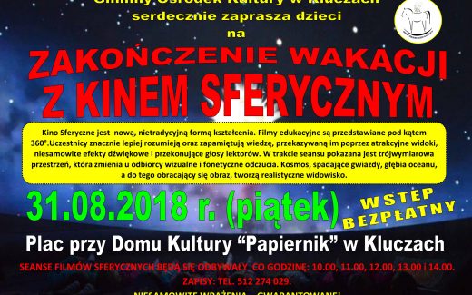 ZAKOŃCZENIE WAKACJI Z KINEM SFERYCZNYM