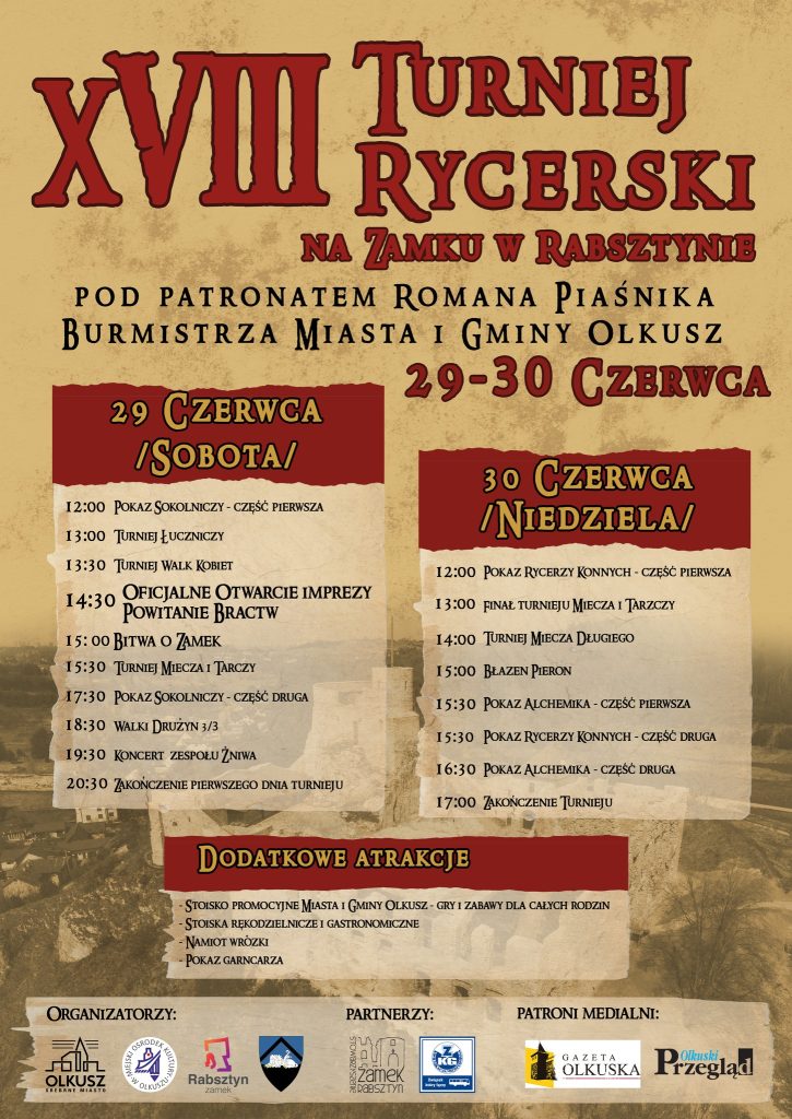 XVIII Turniej Rycerski na Zamku w Rabsztynie! – zdjęcie 1